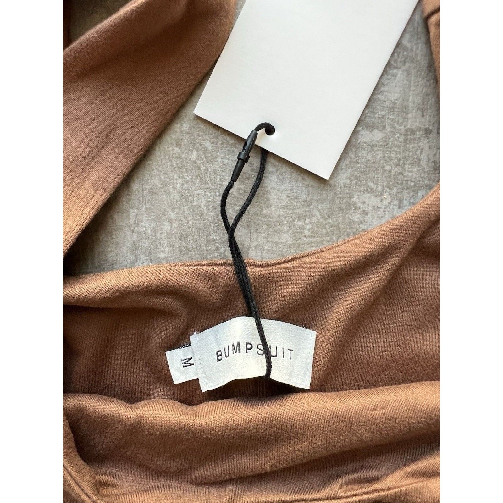 Bumpsuit The Lucy Unitard One Piece Jump Soft Jersey Mocha Maternity Outfit M — image 7 of 8